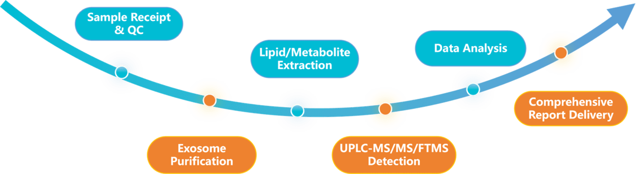 Integrated analysis pipeline for exosomal lipidomics and metabolomics.