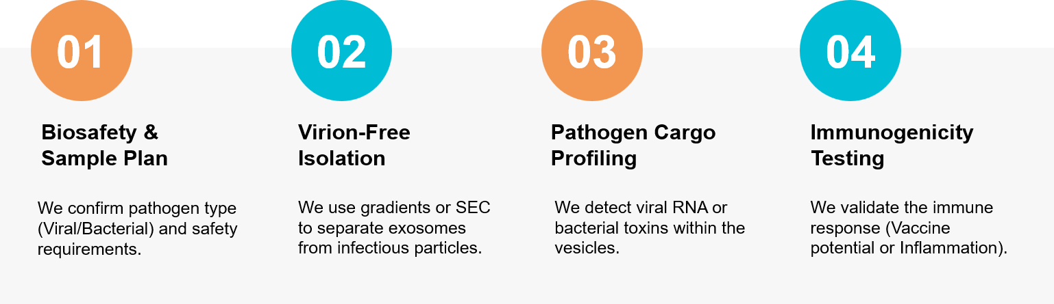 Infectious disease exosome research workflow.