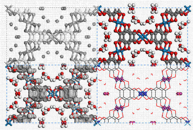 MicroED analysis of Cu3(C6O6)2 MOF reveals interlayer coupling affecting its electrical and magnetic properties.