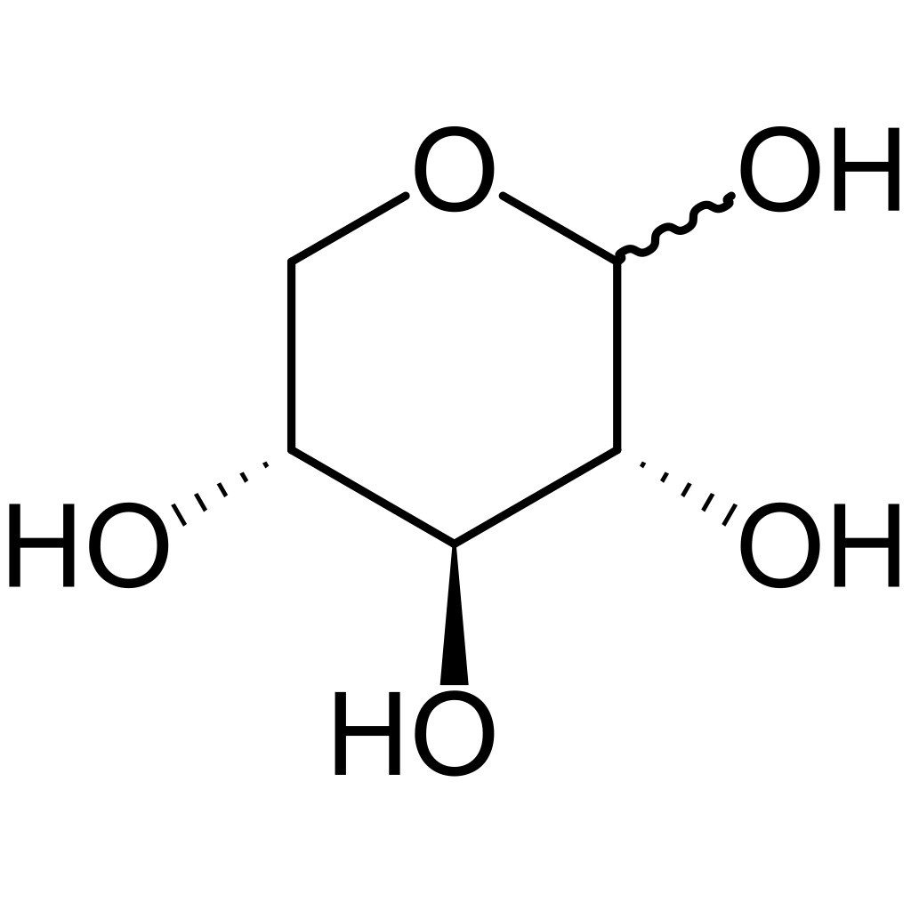 Struture of D-Xylopyranose.