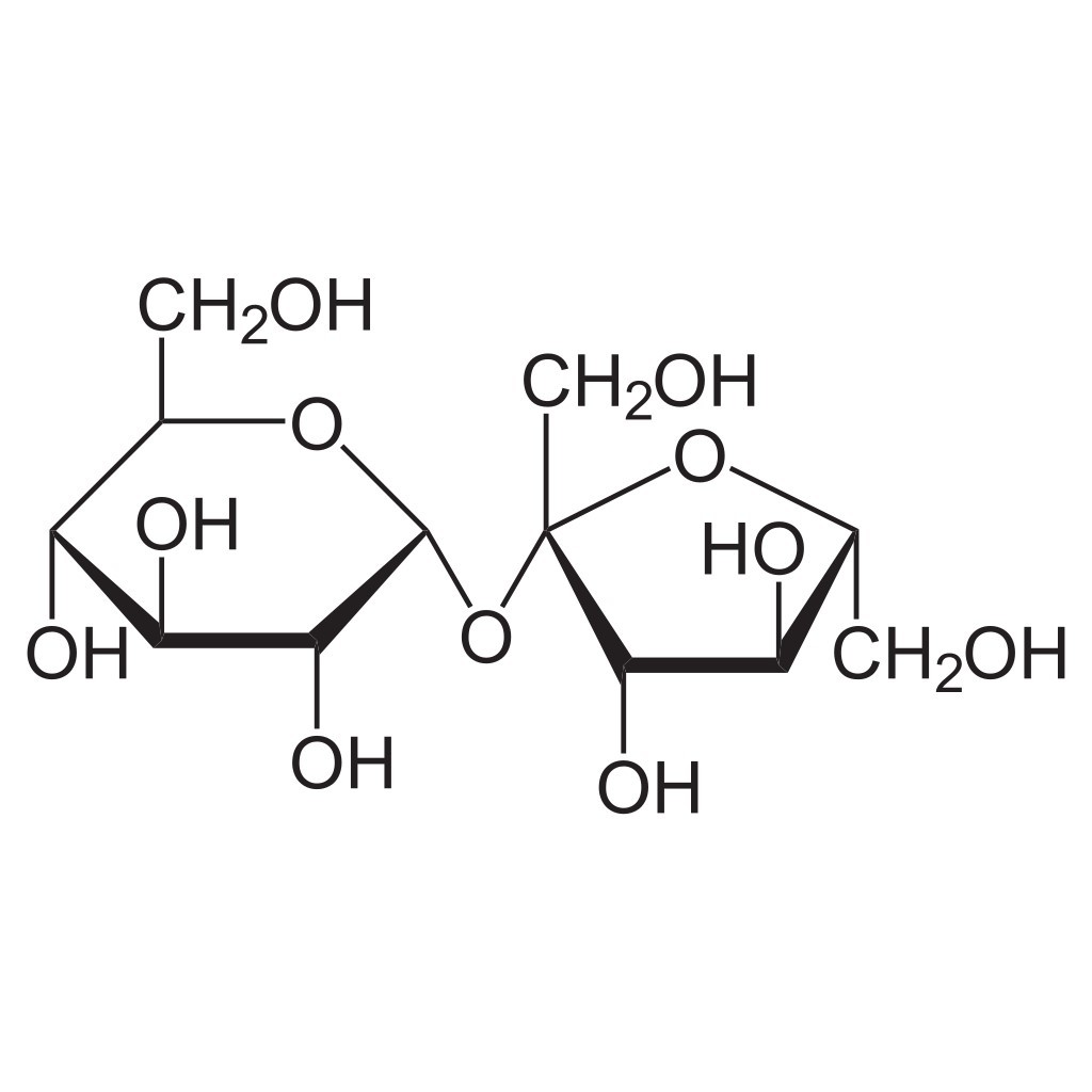 Haworth projection of sucrose.